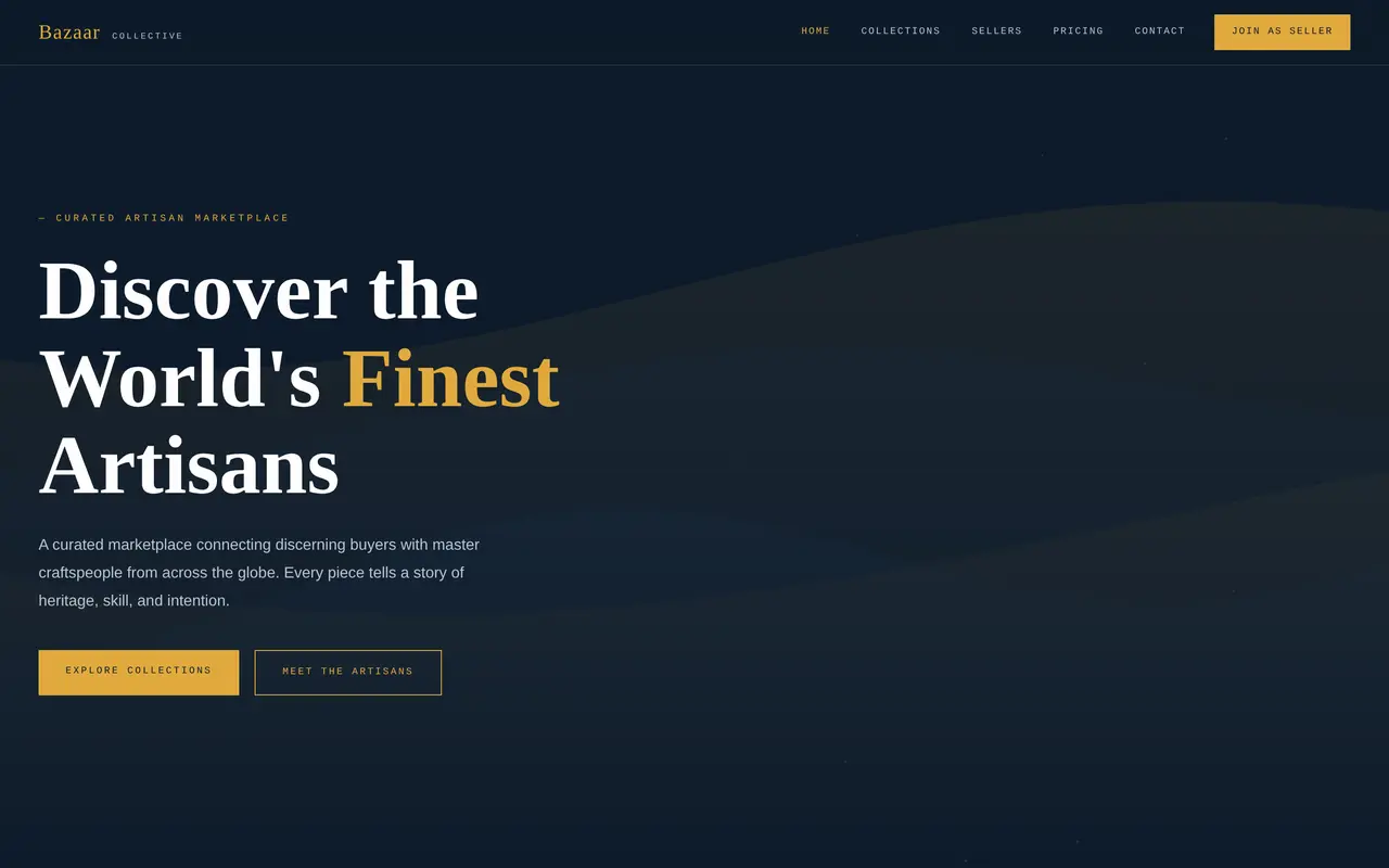 Bazaar Collective — Marketplace / E-commerce
