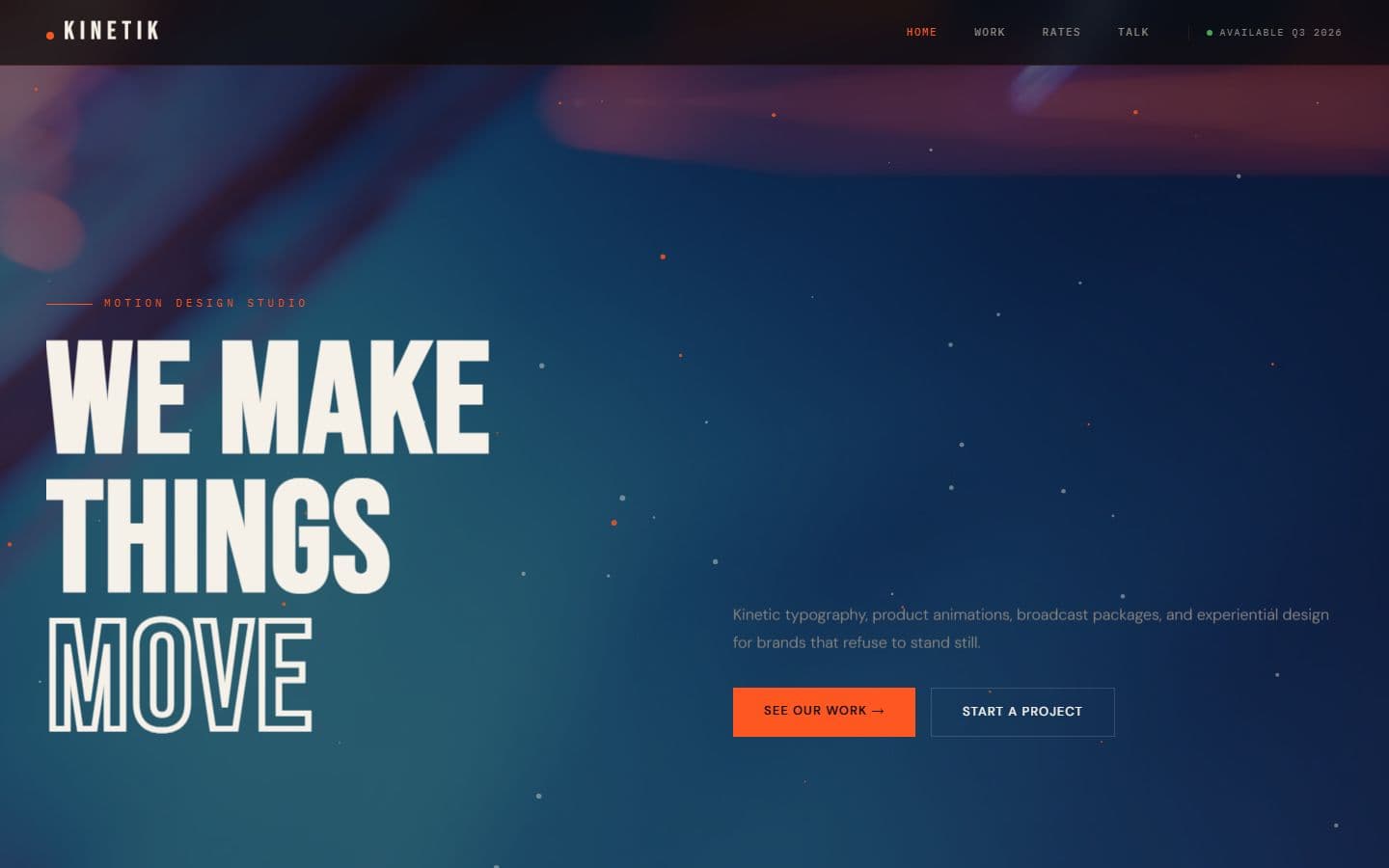 Kinetik Studio — Motion Design Studio