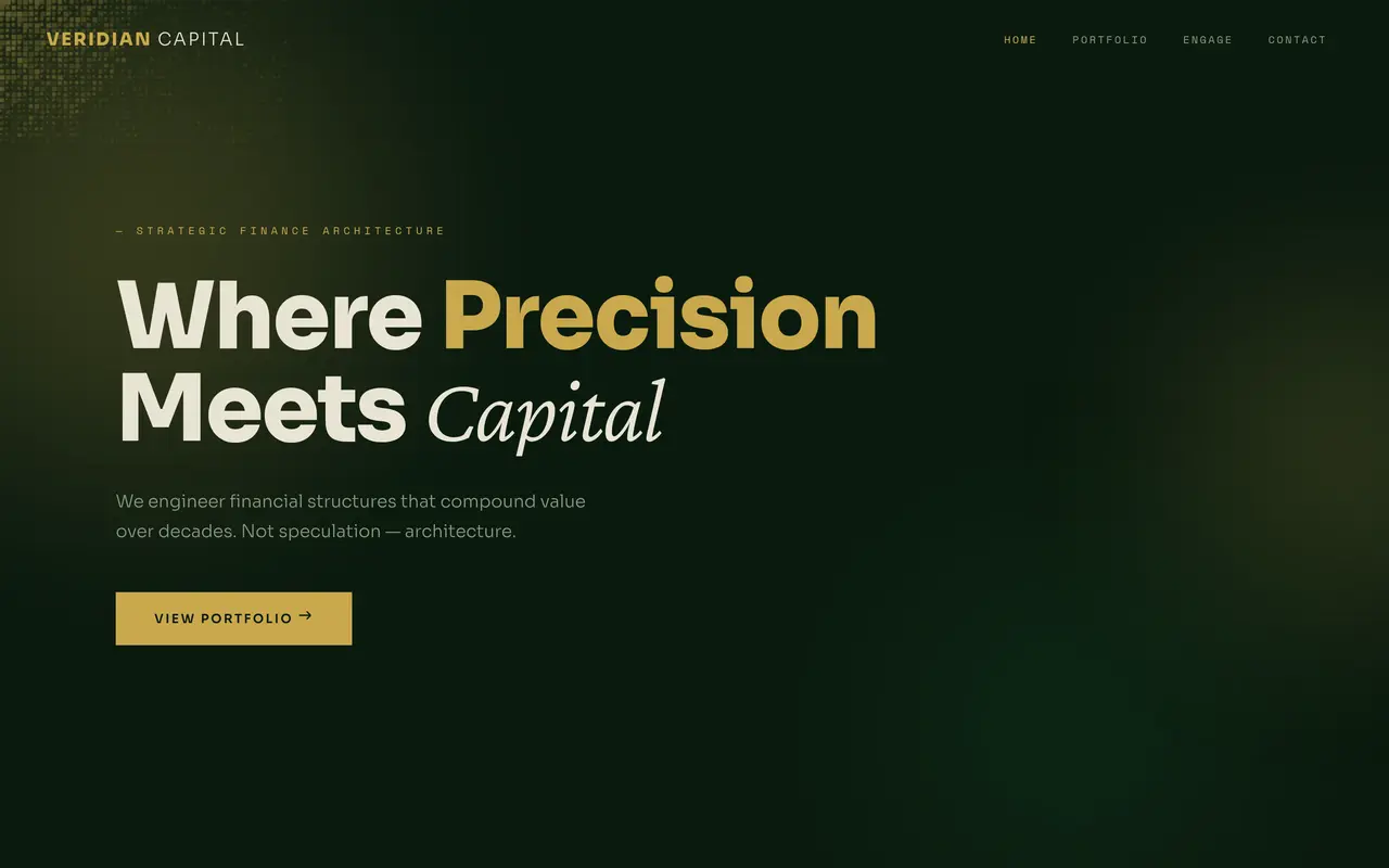 Veridian Capital — Fintech / Capital Advisory