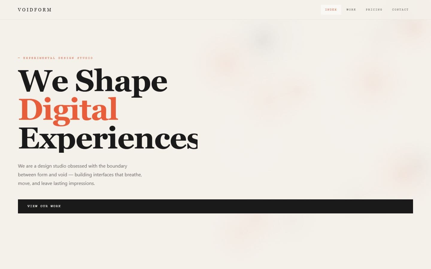 Voidform Studio — Design Studio / Experimental