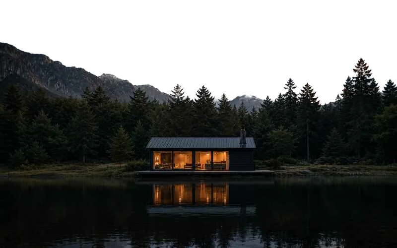 Cabin on the northern shore