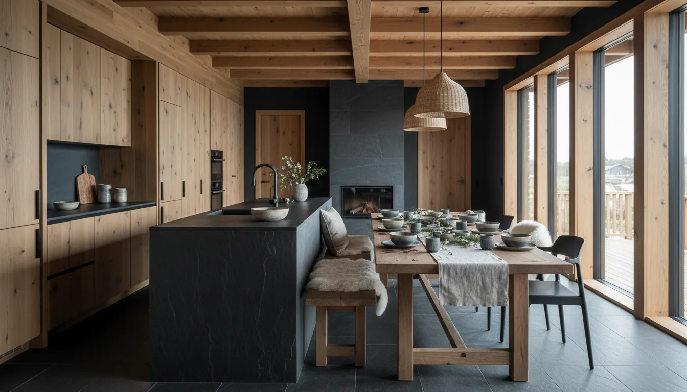 Kitchen and dining area